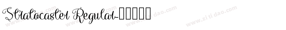 Stratocaster Regular字体转换